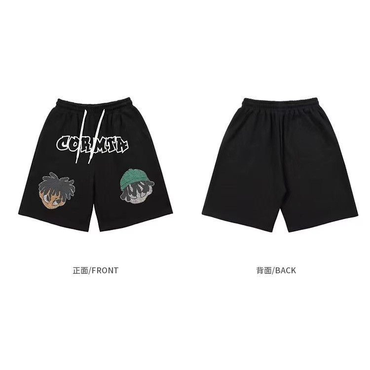 Quần Short Thể Thao In Họa Tiết Hoạt Hình Phong Cách Hip Hop Thời Trang Cho Nam