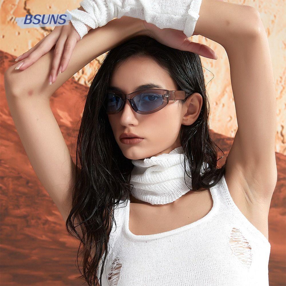 BSUNS Kính Mát Oval Thời Trang Mùa Hè Mới Y2K