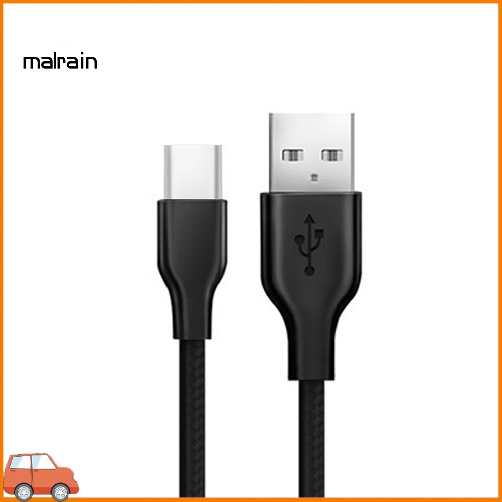 Dây Cáp Sạc Nhanh Micro USB / Type C Bằng Nylon Bện Dài 1m Dành Cho Điện Thoại Di Động