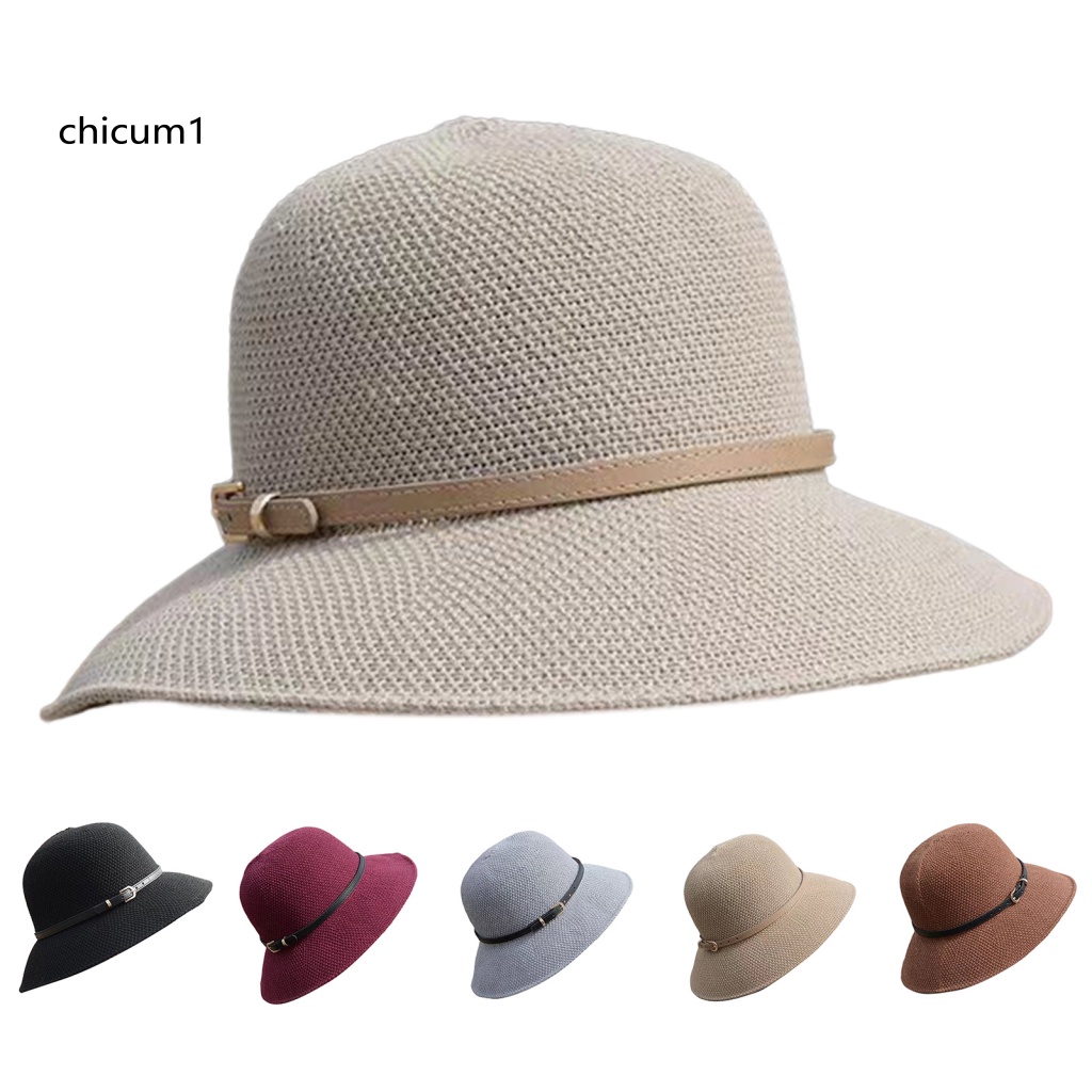 Nón Tai Bèo Vành Tròn Chống Nắng Thoáng Khí Thoải Mái Thời Trang Đường Phố