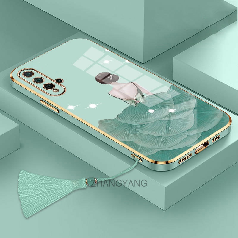 Ốp Điện Thoại TPU Silicon Mềm Chống Rơi Mạ Viền Cho Huawei nova 5t