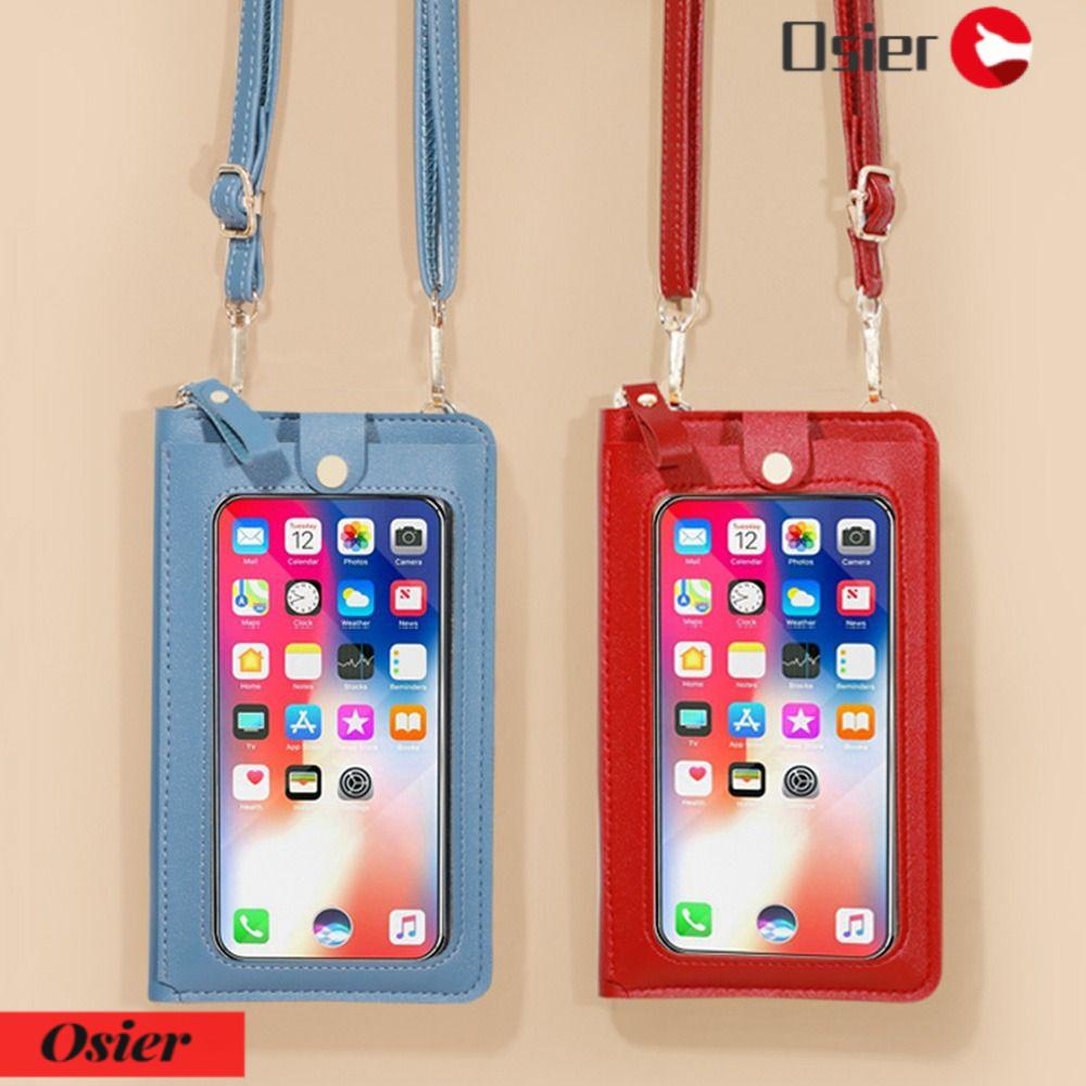 OSIER1 Ví Túi Da Đeo Vai Đựng Điện Thoại Đa Năng