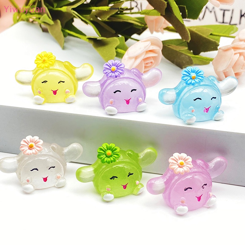 Bộ 2 Mặt Dây Chuyền Nhỏ Bằng Resin Phát Sáng 3D Thời Trang DIY Mới