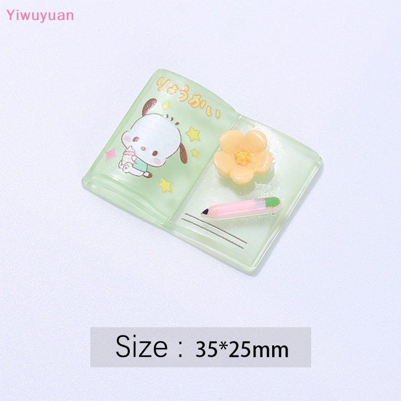 < Yiwuyuan > Bộ 5 Miếng Dán Hoạt Hình Mini Bằng Nhựa Resin Phát Quang Cho Điện Thoại / Kẹp Tóc / Sách DIY