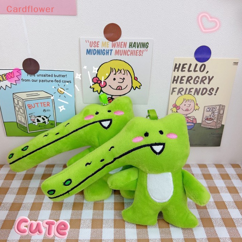 &lt; Cardflower &gt; Móc Khóa Hình Cá Sấu Nhồi Bông Phong Cách Ins Mới Dễ Thương Trang Trí Ba Lô / Cốp Xe Hơi / Quà Tặ