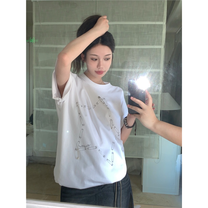 Áo Thun Tay Ngắn Cổ Tròn Thiết Kế Đơn Giản Thời Trang Dành Cho Mùa Hè