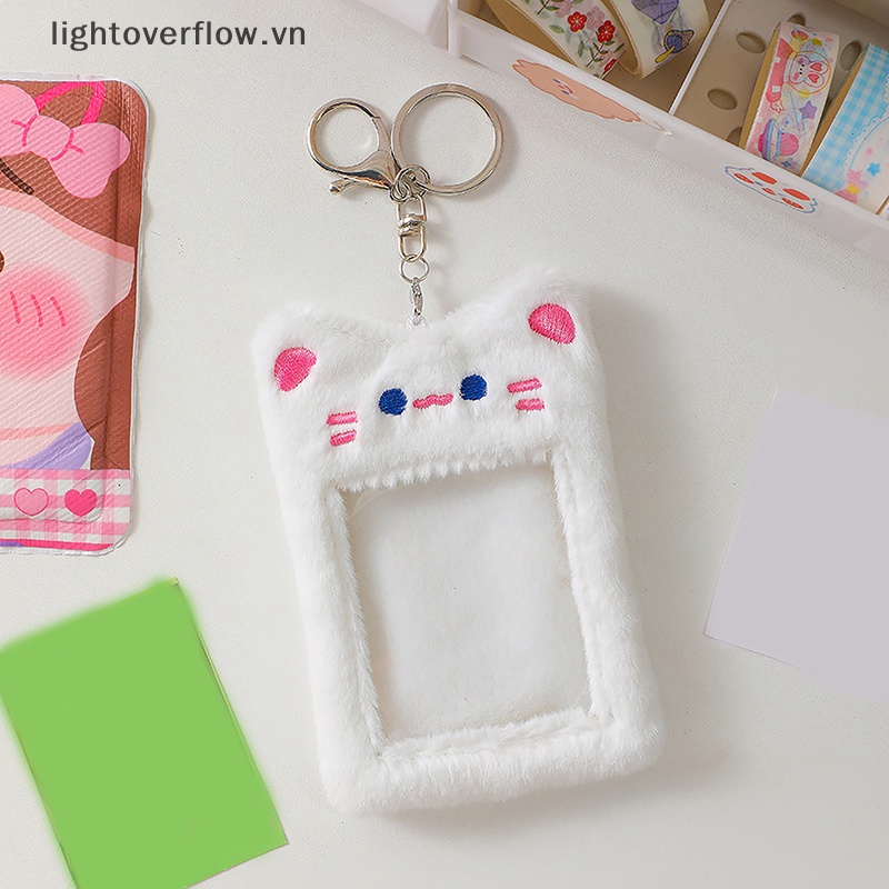 [lightoverflow] Bao Đựng Thẻ Mềm Mại Họa Tiết Động Vật Hoạt Hình Dễ Thương Dành Cho Học Sinh [VN]