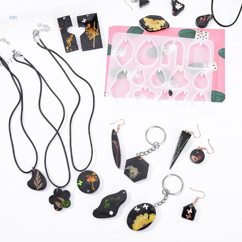 Khuôn Silicone Làm Mặt Vòng cổ / Bông Tai DIY