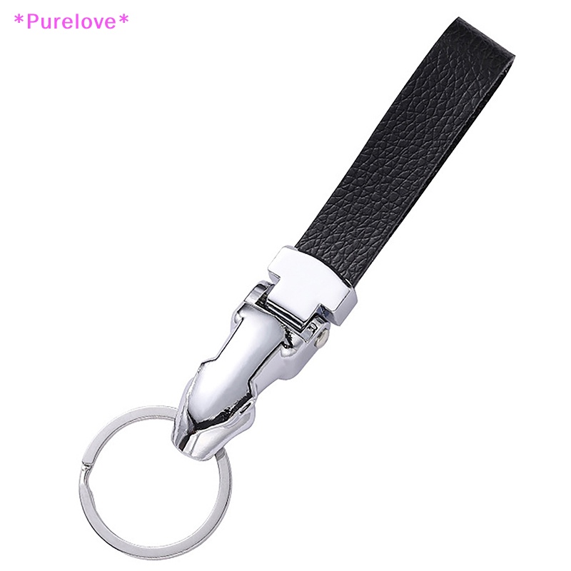 Móc Chìa Khóa Xe Hơi Bằng Kim Loại Hình Đầu Báo Chất Lượng Cao Dành Cho Nam Và Nữ Mới