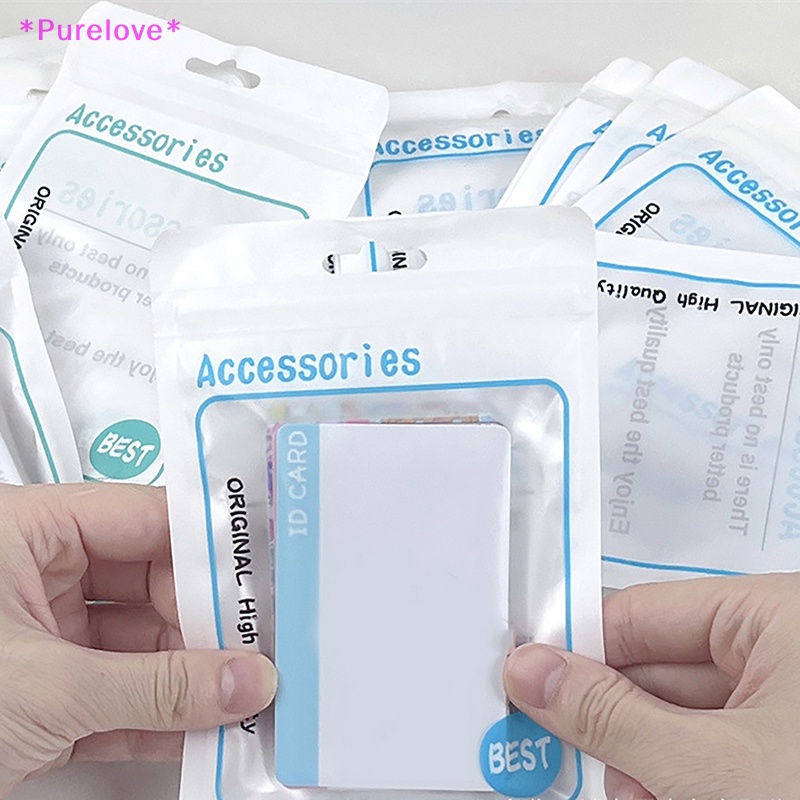 Set 10 Túi Zip Đựng Ảnh Thẻ Phong Cách Hàn Quốc Mới