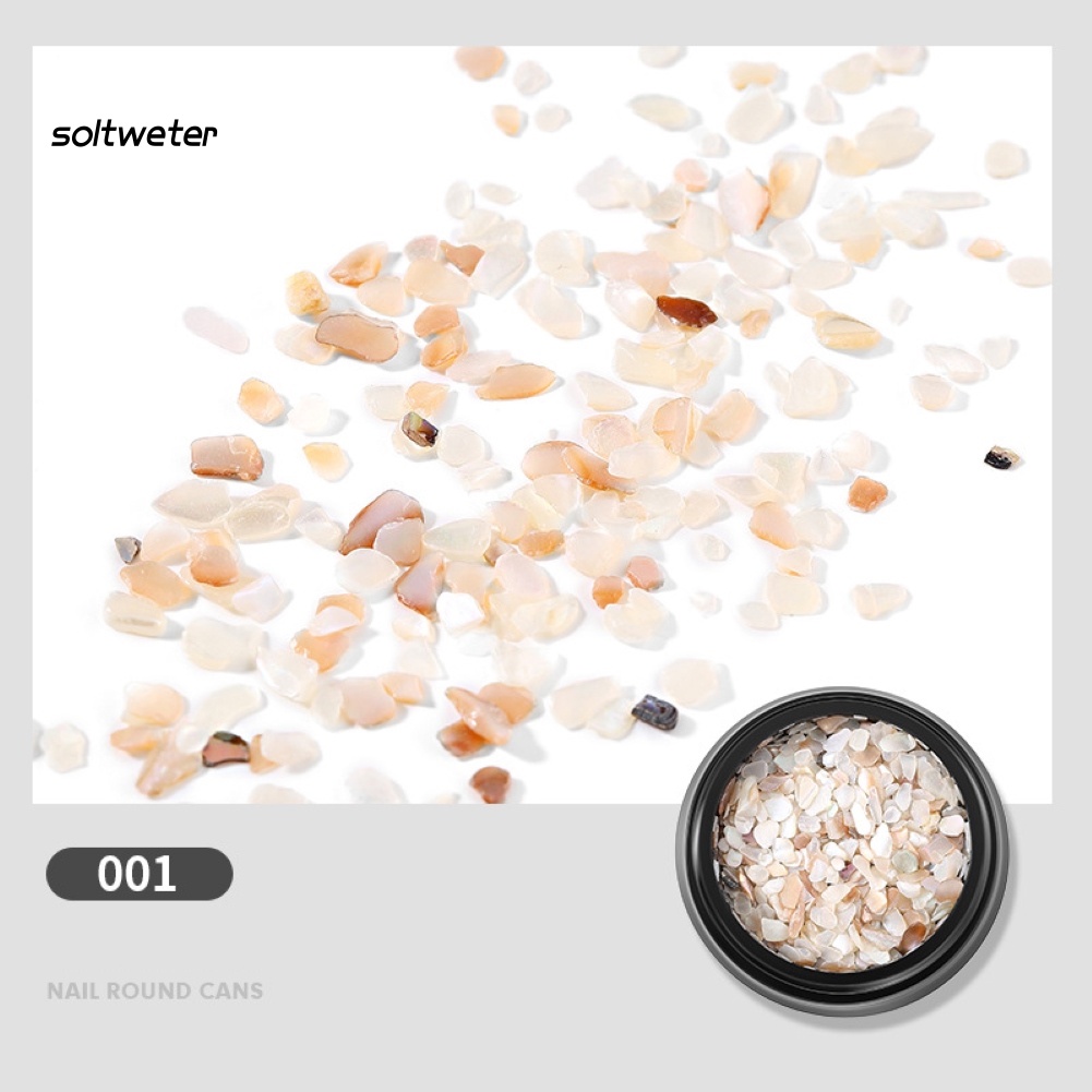 Bộ 2 Đá Đính Trang Trí Móng Tay Hình Vỏ Sò Độc Đáo