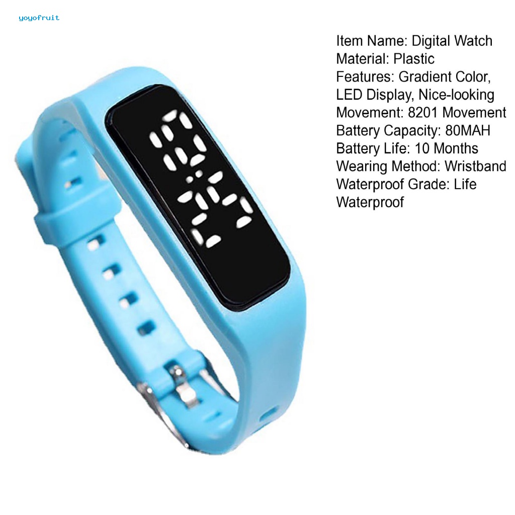 Đồng Hồ Đeo Tay Màn Hình LED Nhiều Màu Dễ Thương Cho Bé