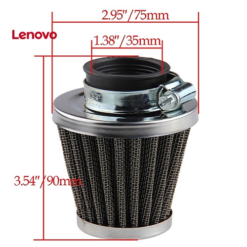 Phễu Lọc Khí Hình Oval Bằng Kim Loại Chuyên Dụng Cho Xe Mô Tô