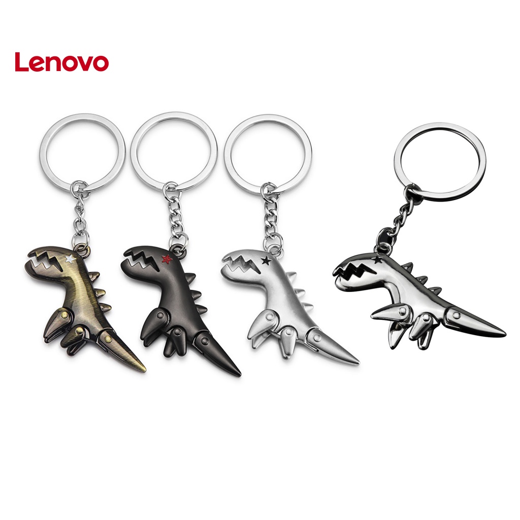 Móc Khóa Kim Loại Mạ Điện Hình Khủng Long Mắt Ngôi Sao Đa Năng