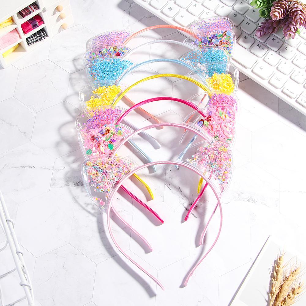 ANEMONE Băng Đô Cài Tóc Đính Kim Sa Lấp Lánh Thời Trang Hàn Quốc