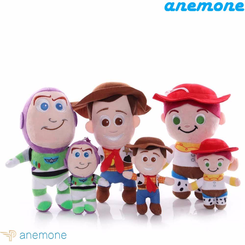 ANEMONE Móc Khóa Hình Búp Bê Nhồi Bông 15-25cm