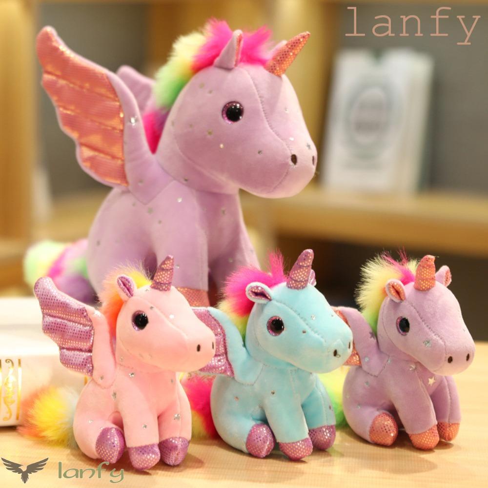 LANFY Thú Nhồi Bông Hình Kỳ Lân Mềm Mại Trang Trí Nhà Cửa