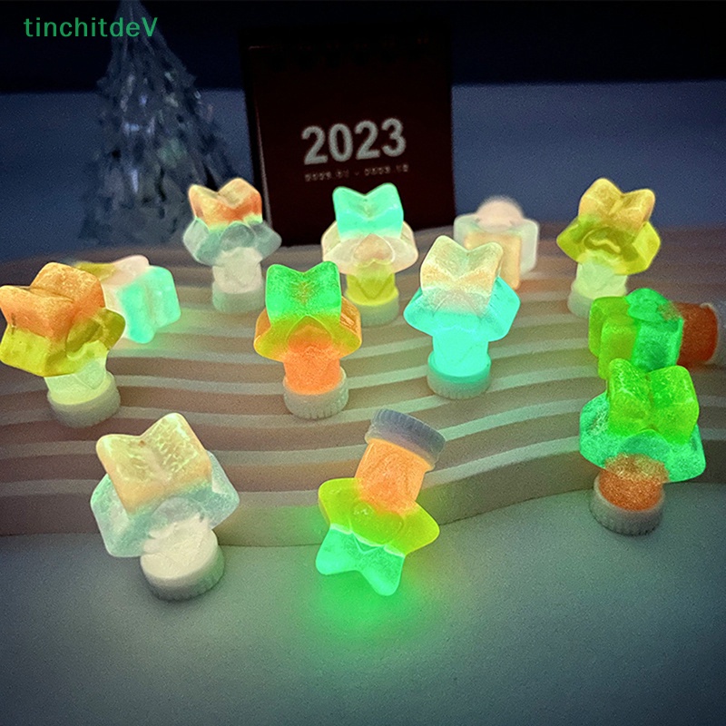 [TinchitdeV] 1 Lọ Điều Ước Mini Bằng Nhựa Resin Dạ Quang Trang Trí Bảng Điều Khiển Xe Hơi [Mới]