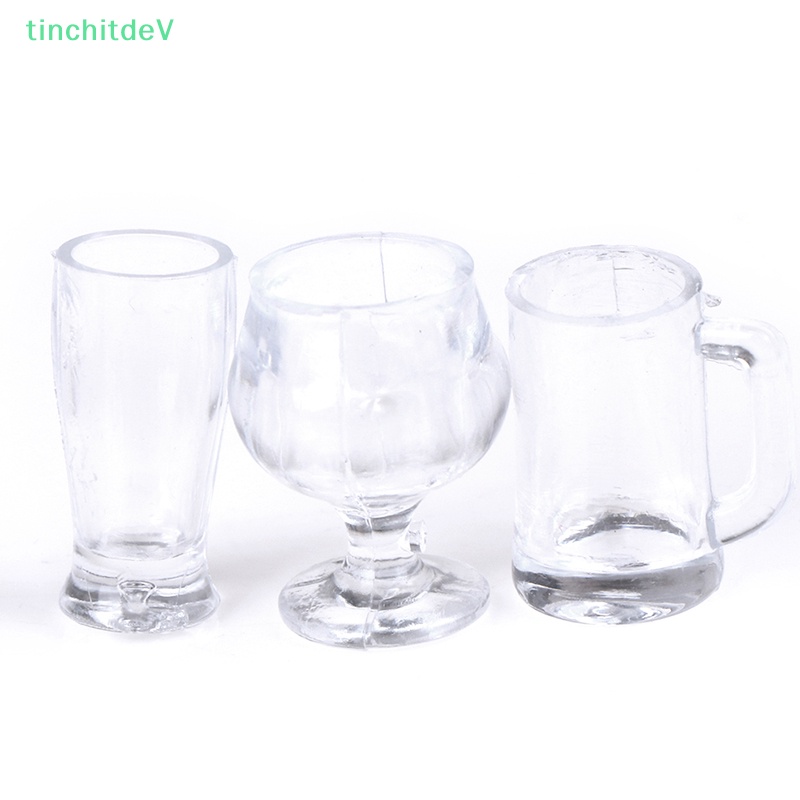 Set 17 Dụng Cụ Bàn Ăn Trong Suốt DIY Cho Nhà Búp Bê 1: 12