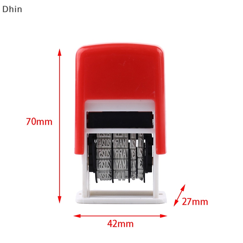 [Dhin] DIY Handle Account Date Stamps Stamping Mud Set Mini Self-Inking Stamps COD