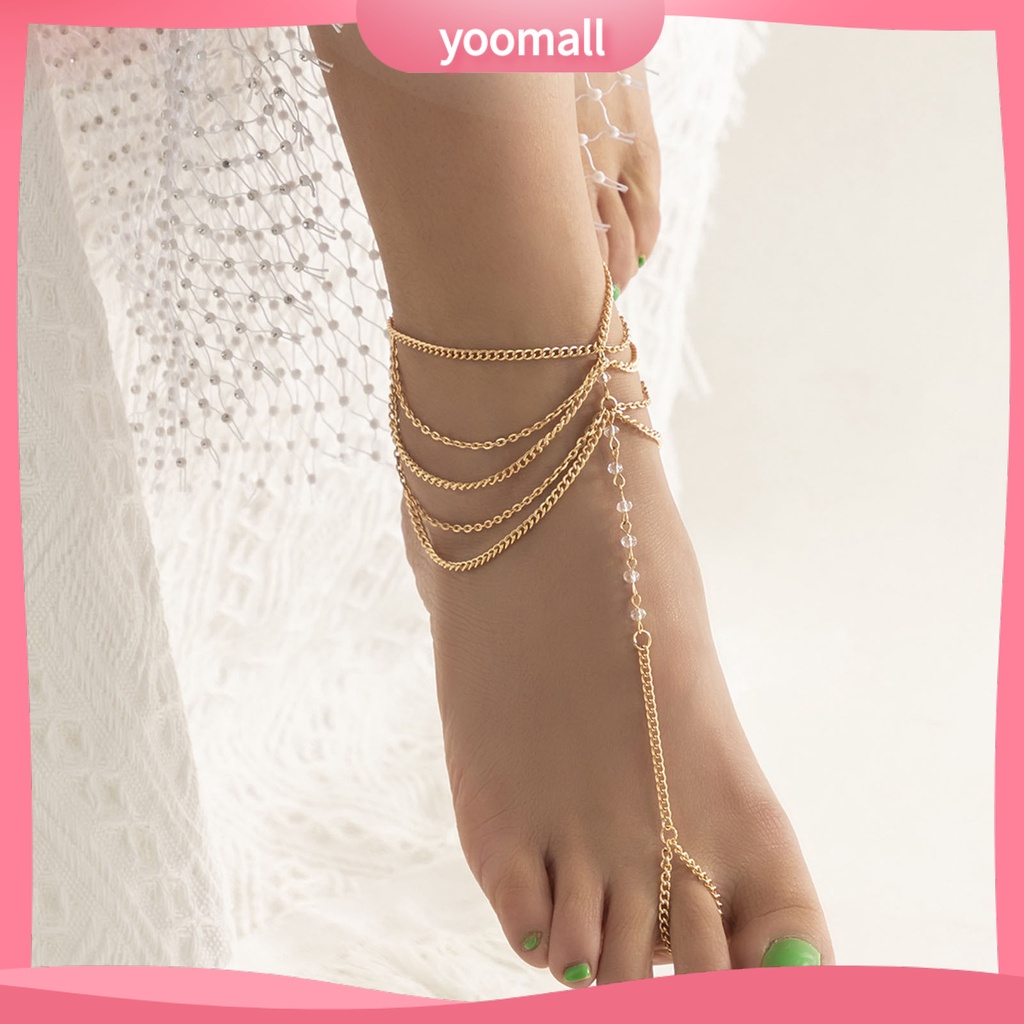 Bộ Nhẫn Đeo Ngón Chân Nhiều Lớp Thời Trang Dành Cho Nữ