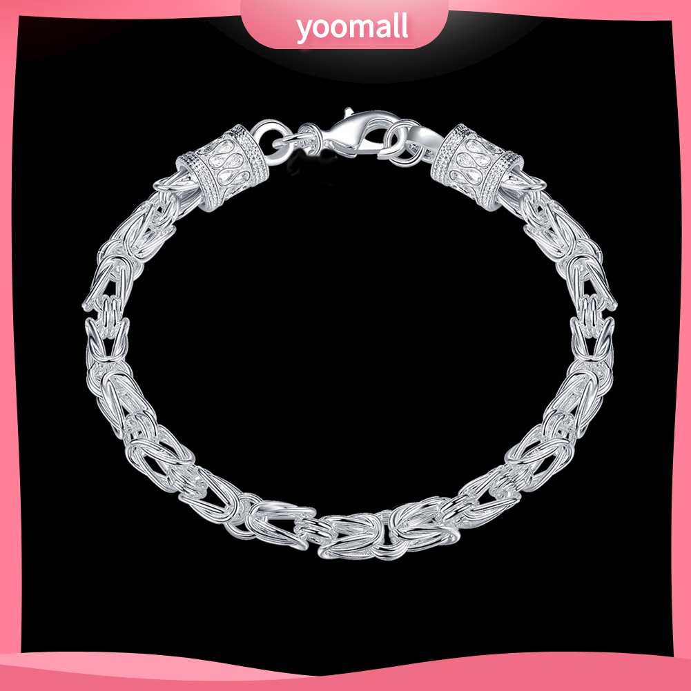 Vòng Tay Mạ Bạc Thiết Kế Đơn Giản Thời Trang Cho Nữ