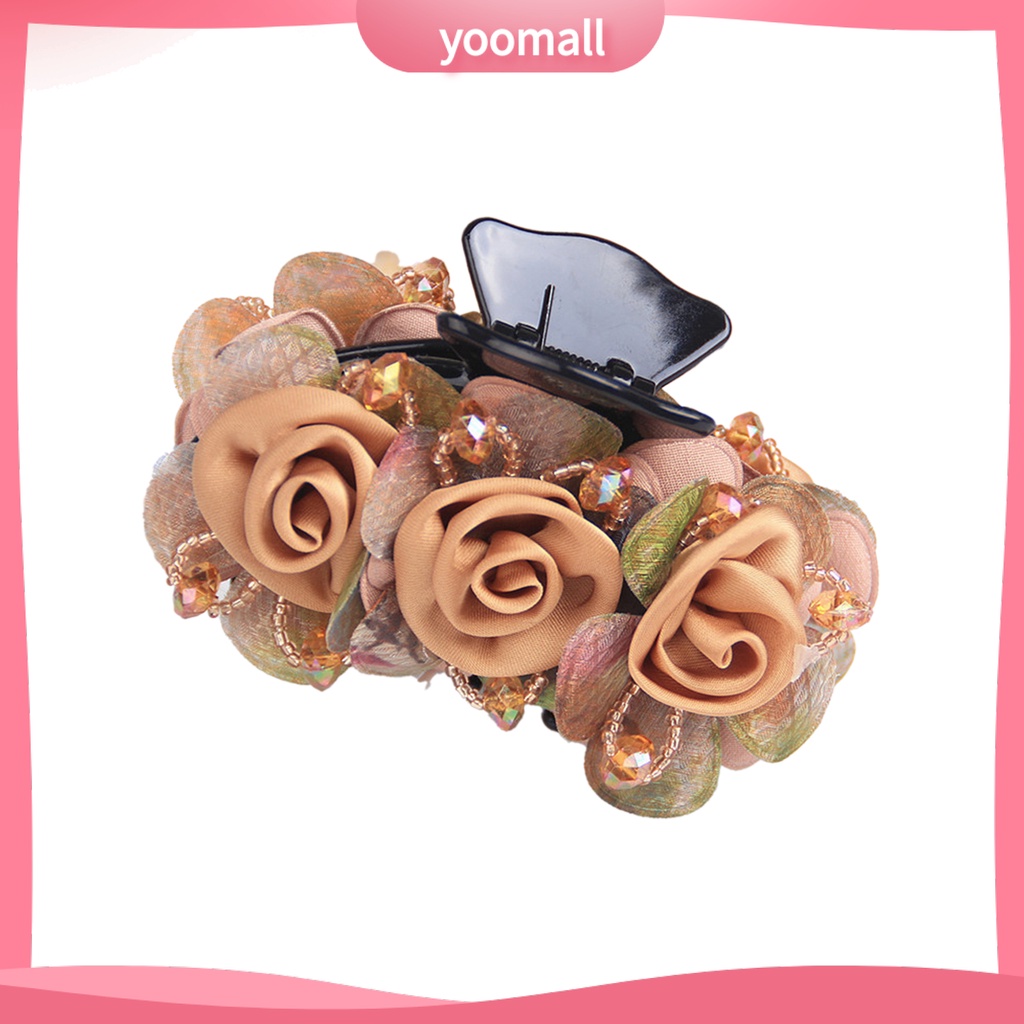 Kẹp Tóc Càng Cua Bằng Nhựa Co Giãn Chống Trượt Tạo Kiểu Tóc Thủ Công