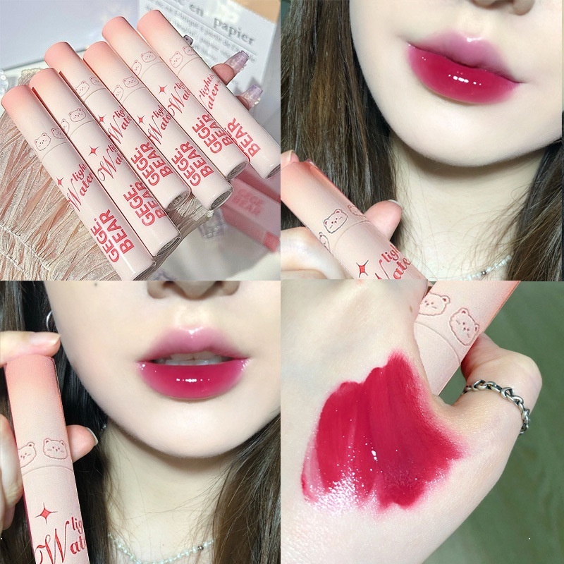 Son Bóng Gege Bear Dưỡng Ẩm Chống Thấm Nước Sử Dụng Hàng Ngày