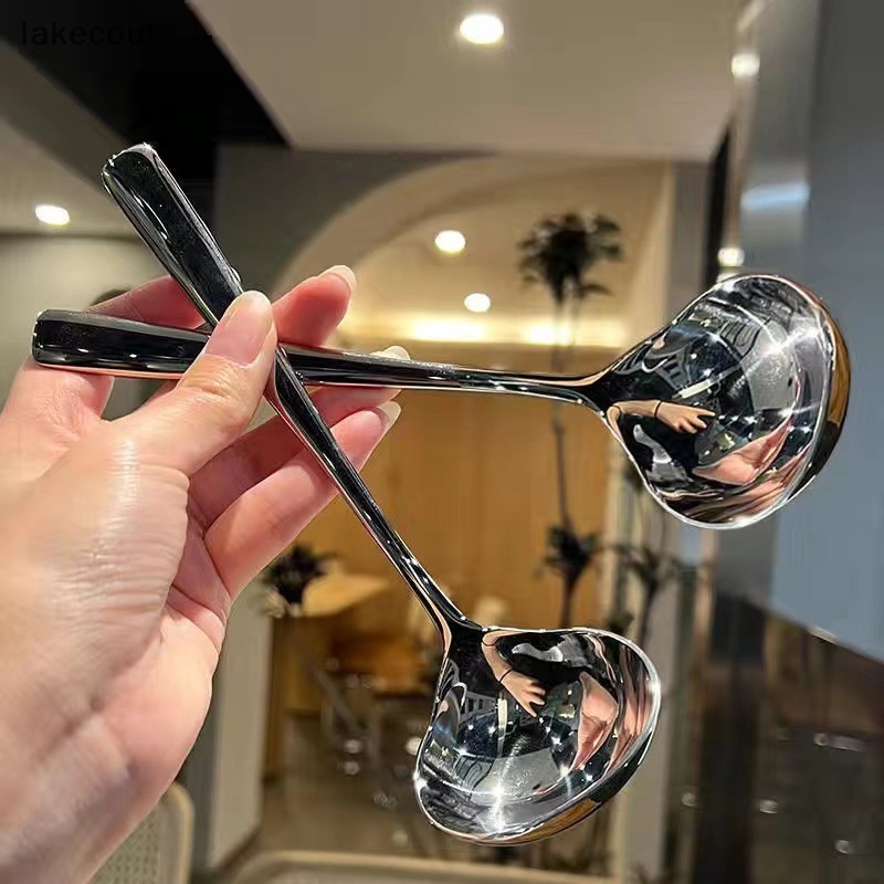 Muỗng Múc Canh Cỡ Lớn Bằng Thép Không Gỉ Tiện Dụng Cho Nhà Bếp