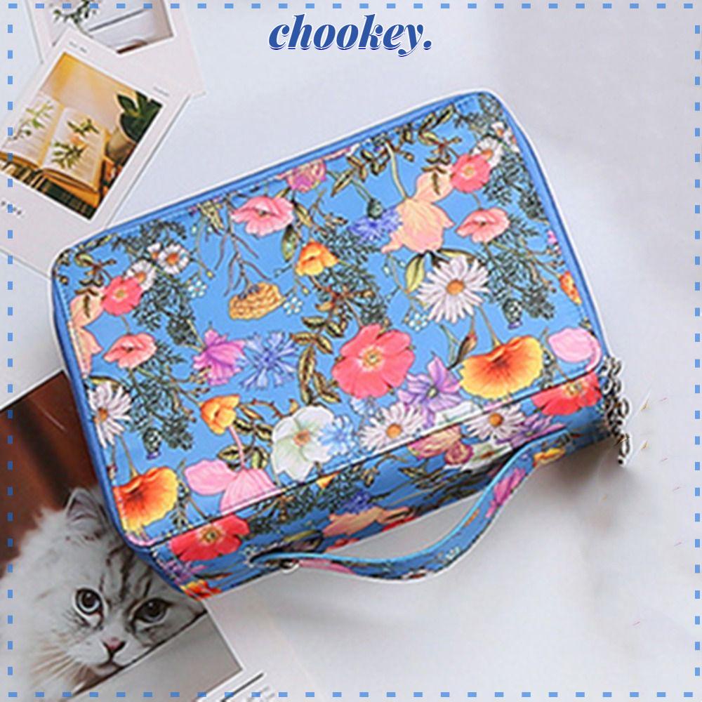 CHOOKEY Màu Sắc Túi Đựng Bút Đa Năng Cỡ Lớn 200 Lỗ Tiện Dụng