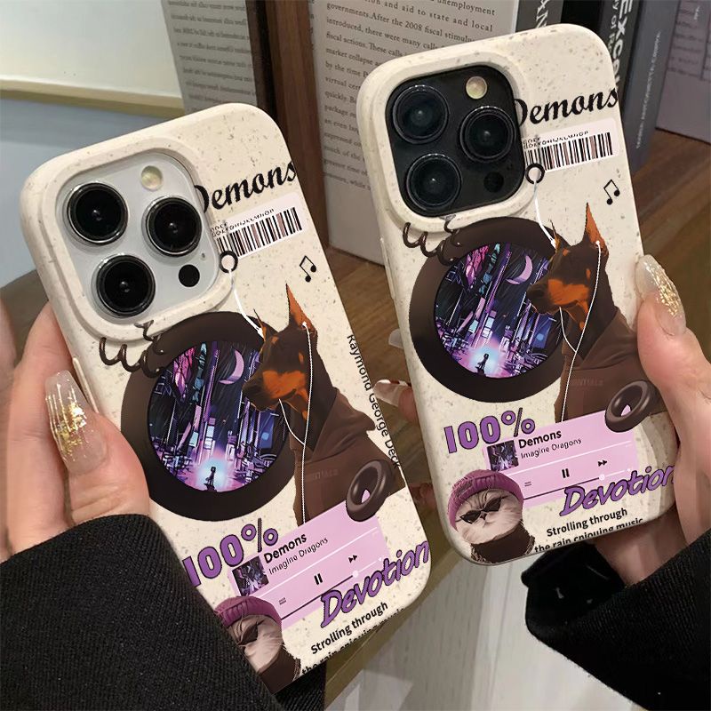 Ốp Điện Thoại Dẻo Họa Tiết Chú Chó / Mèo Dễ Thương Chống Sốc / Mòn Cho Iphone 814pro 7 plus 13 max11iPhone12 J6MX