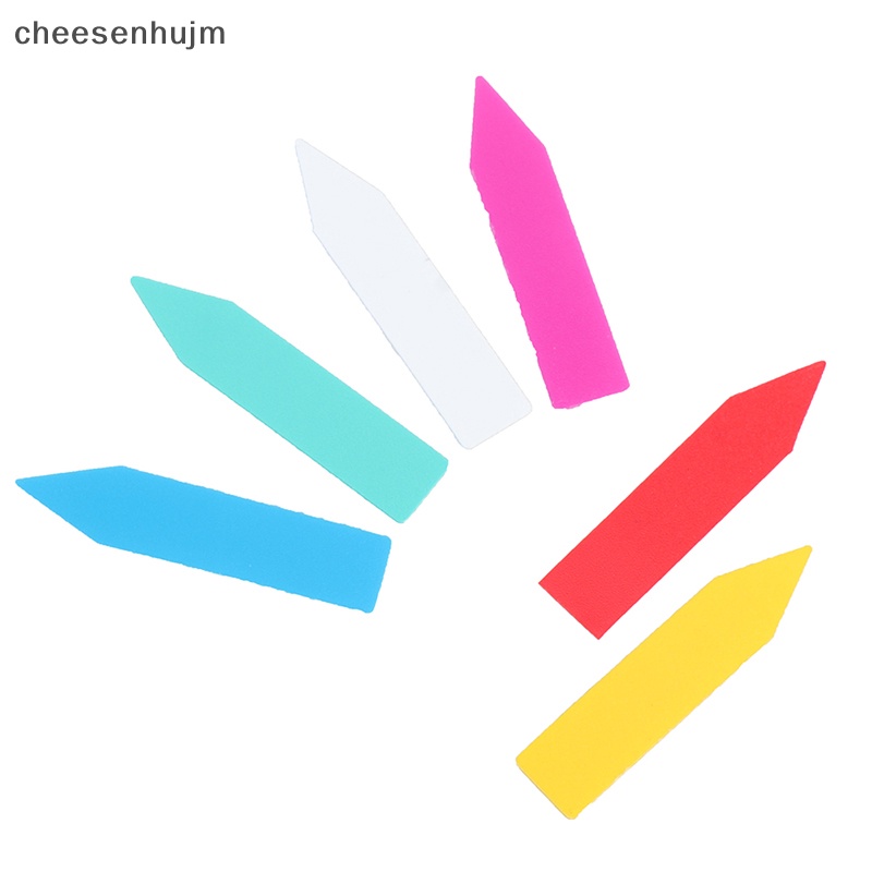 Set 100 Nhãn Tên Bằng Nhựa 5 * 1cm Nhiều Màu Sắc