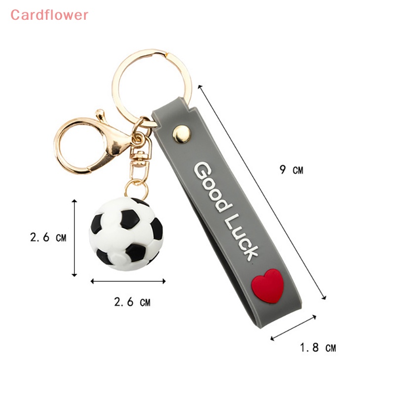 < Cardflower > Móc Chìa Khóa Treo Túi Xách Thể Thao Mặt Bóng Rổ Tennis Bóng Đá Vui Nhộn Mới