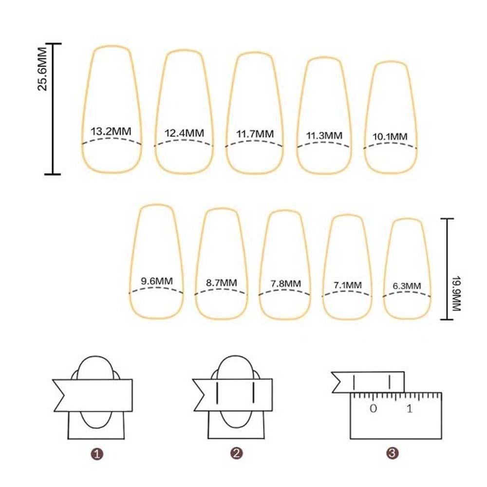 Bộ Móng Tay Giả Hình Ngôi Sao Dáng Dài Có Thể Tháo Rời Che Phủ Toàn Diện DIY Dành Cho Nữ / Bé Gái