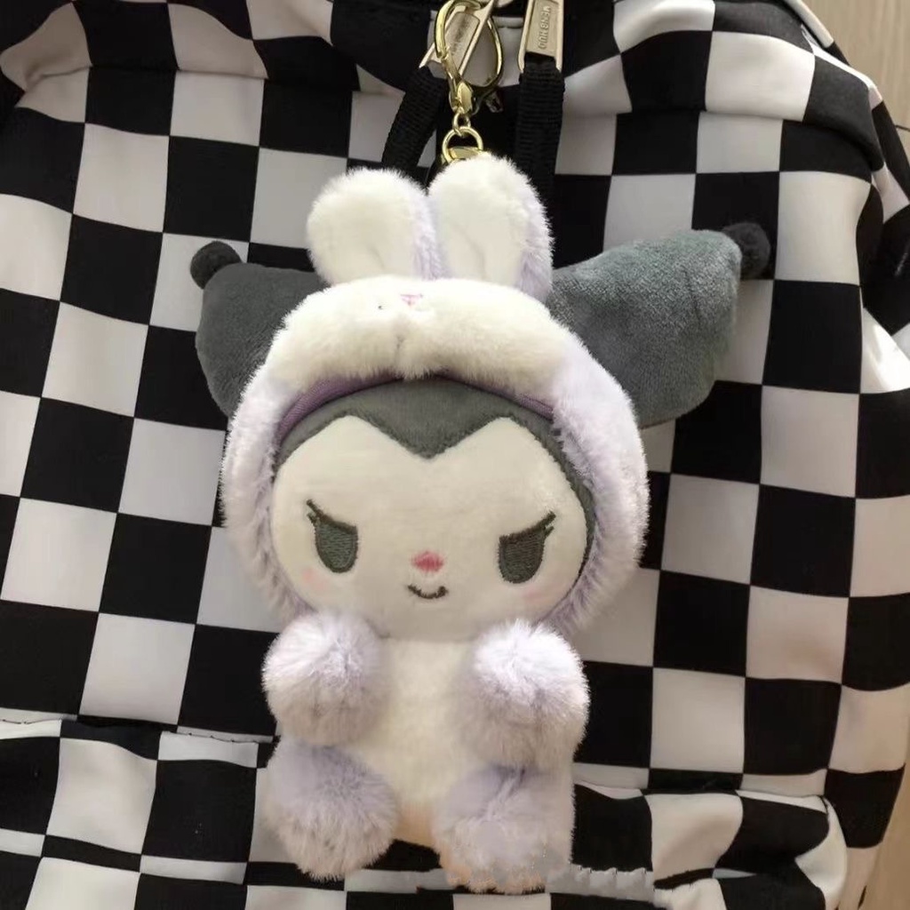 Móc Khóa Thỏ Nhồi Bông Dễ Thương Phong Cách Sanrio Nhật Bản