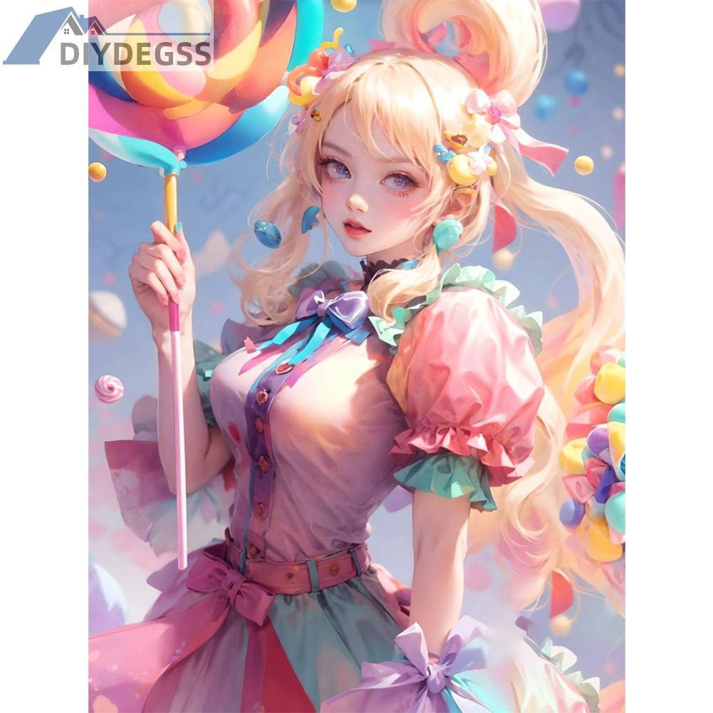 Toàn Bộ Bộ Tranh Thêu Chữ Thập 11CT Bằng cotton Thân Thiện Với Môi Trường Hình Cô Gái