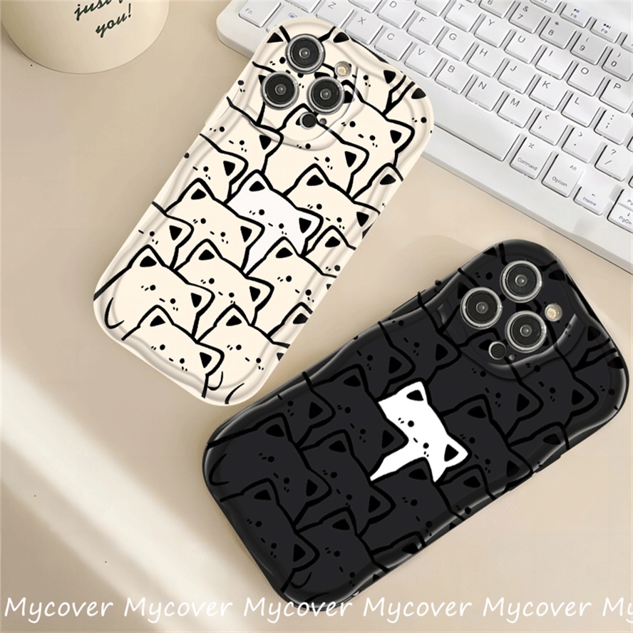 Ốp Điện Thoại Silicone Mềm Chống Sốc In Hình Mèo Cho iPhone 11 12 13 14 Pro Max X Xr Xs 8 7 6 Plus SE 2020
