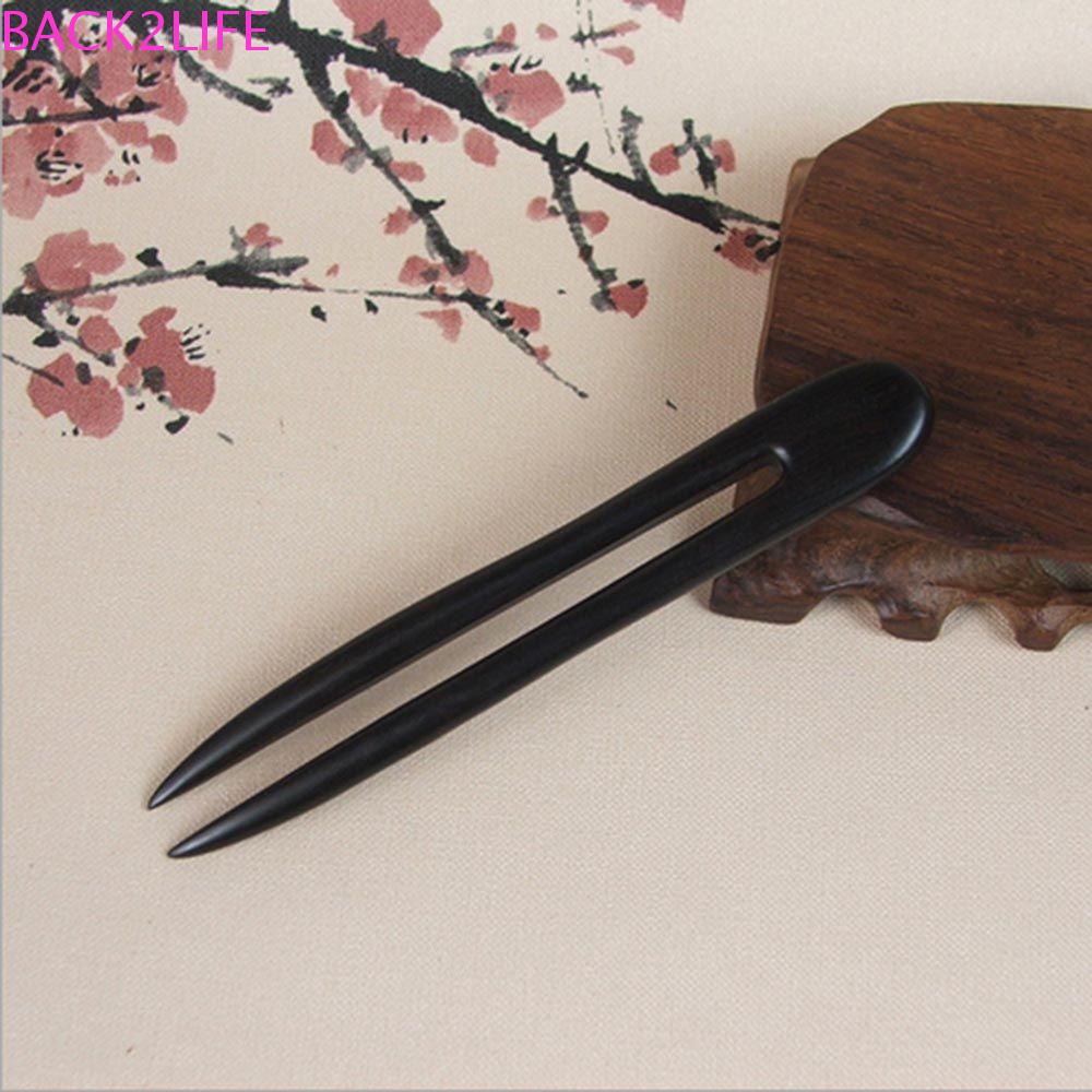 Trâm Cài Tóc Handmade Bằng Gỗ Mun Cổ Điển Cho Nữ