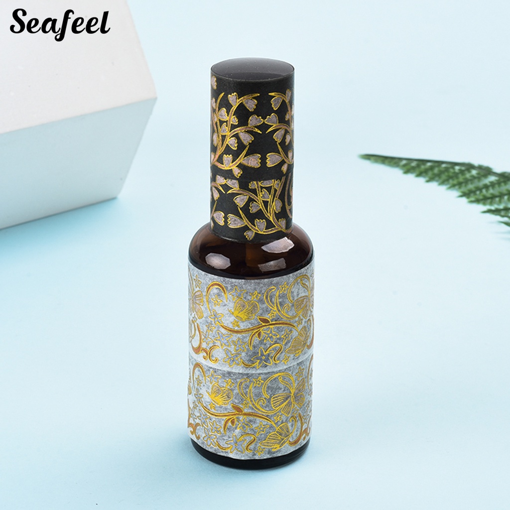 Cuộn Băng Dính Washi Màu Đồng Trang Trí Nhật Ký DIY