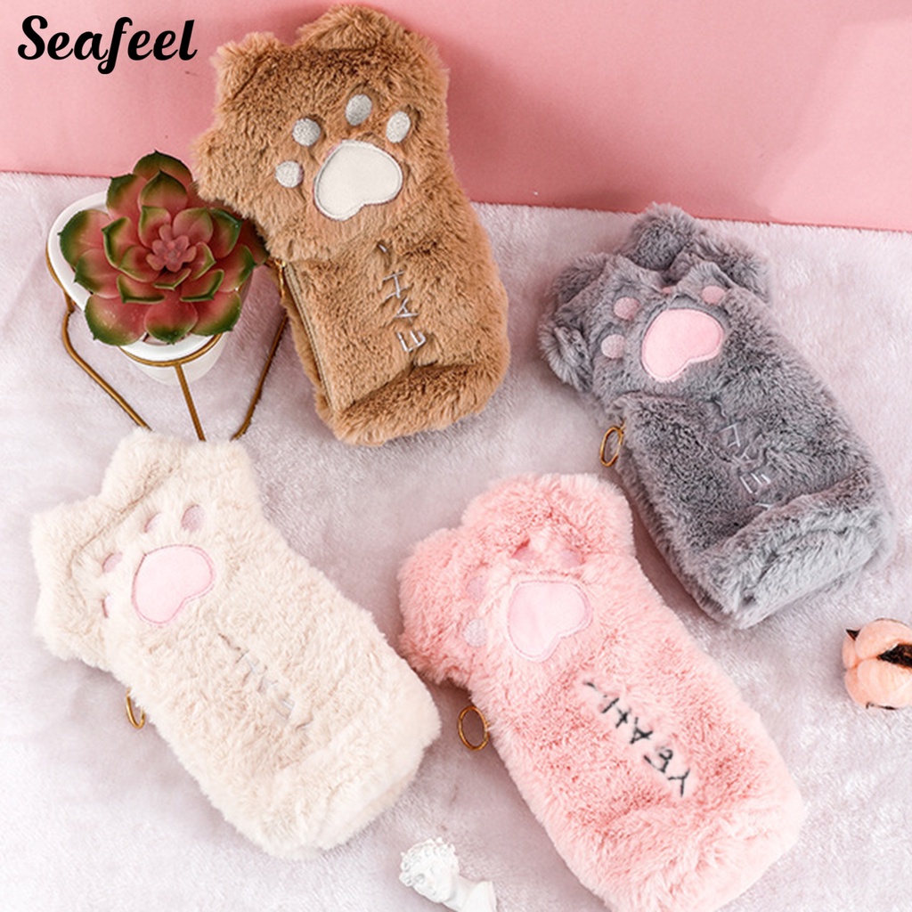 Túi Đựng Bút Chống Bụi Hình Chân Mèo Hoạt Hình Dễ Thương