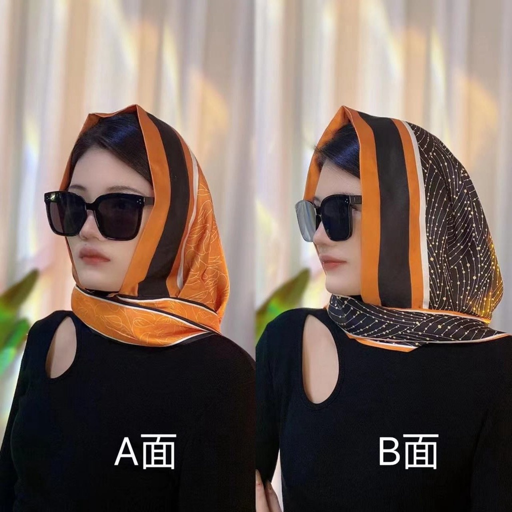 Mũ Chống Nắng Hai Mặt Bằng Lụa Satin Thời Trang Xuân Hè