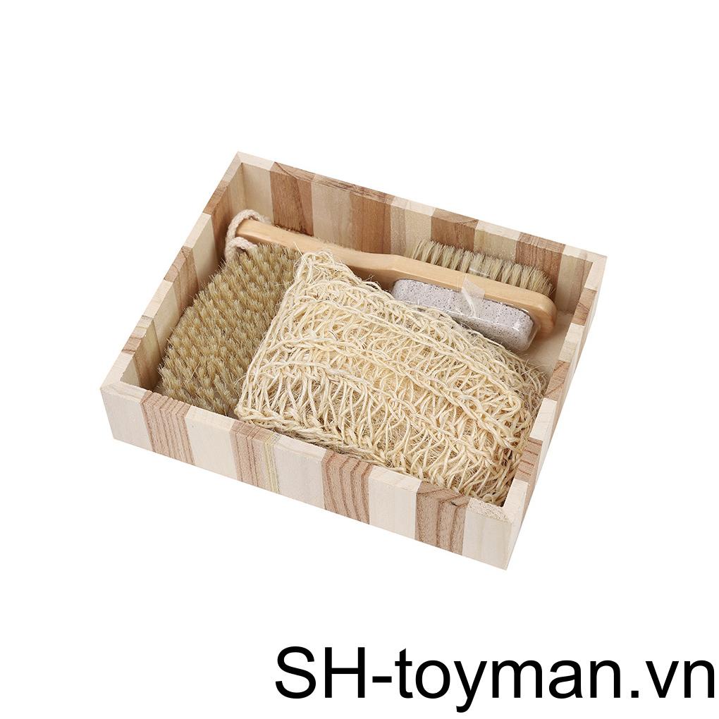 Set 3 Bông Tắm Tẩy Tế Bào Chết Thân Thiện Với Môi Trường