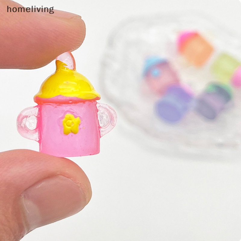 Mô Hình Bình Sữa Em Bé mini Màu Dạ Quang Trang Trí Nhà Búp Bê