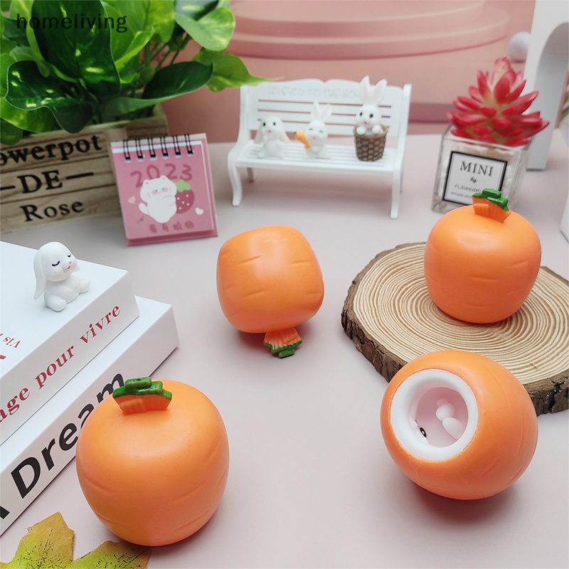 Đồ Chơi Nắn Bóp Giúp Giải Tỏa Căng Thẳng Hình Cốc Cà Rốt Thỏ Đáng Yêu