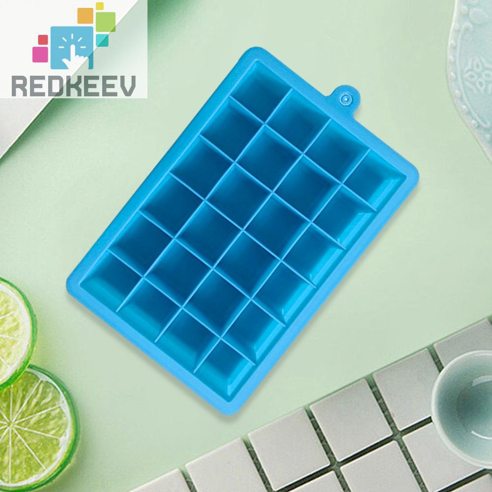 Khuôn Silicone Làm Đá 24 Ô Có Nắp Đậy
