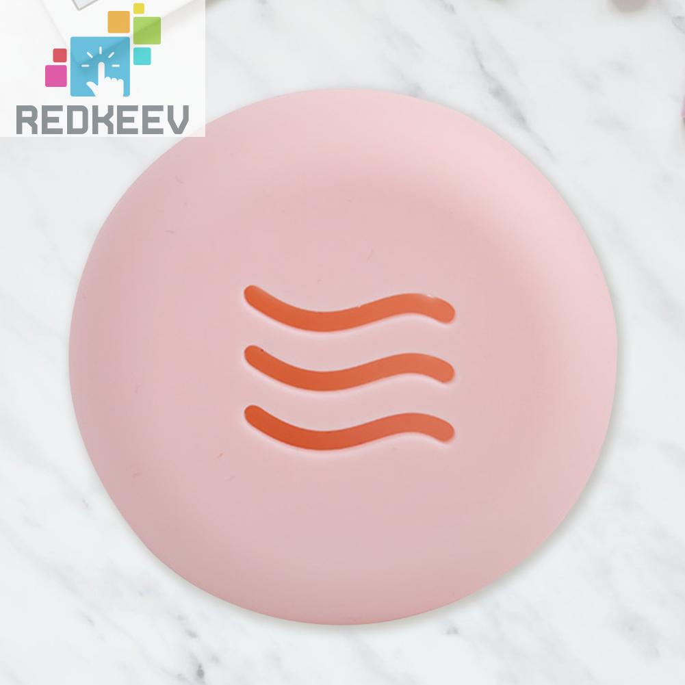 Giá Đỡ Mút Trang Điểm Bằng Silicone Hai Mặt Hình Tròn Tiện Lợi