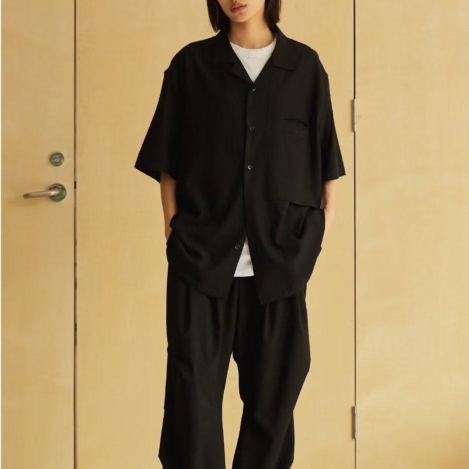 Áo Sơ Mi Nam/Nữ Mùa Hè Phong Cách Hàn Quốc Đơn Giản Màu Sắc Trơn, Dáng Rộng, Tay Áo Ngắn, Chất Liệu Cotton Mới Nhất ÁO Sơ Mi TrơN