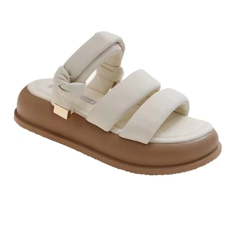 FEIJIANU Dép xỏ ngón dép kiểu nữ đi chơi dép bánh mì Thoải Mái Xinh Xắn 28Z23071408