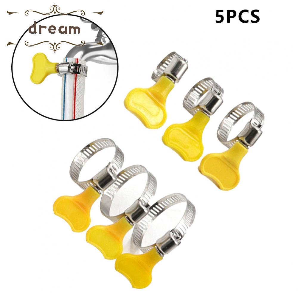 【DREAMLIFE】Hose Clamp 10-38mm Fastening Pipes Gas Leak Waterproof Handle Hand Wriggle