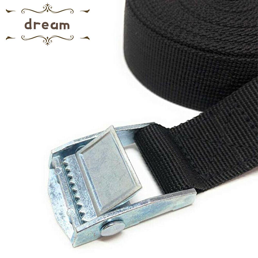 【DREAMLIFE】Lashing Straps Heavy Duty Black Securing Fasten Adjustable Car roof rack
